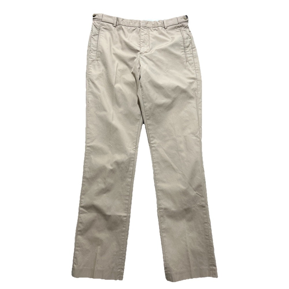 Sandro Paris Women's Beige Cotton Tailored Trousers Pants Size FR 42 US 10